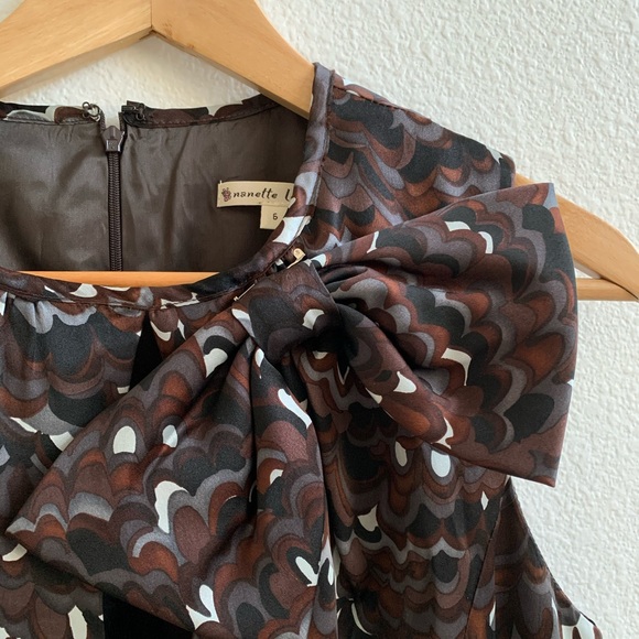 Nanette Lepore Minute Keyhole Bow Dress Sz 6 - Picture 3 of 7